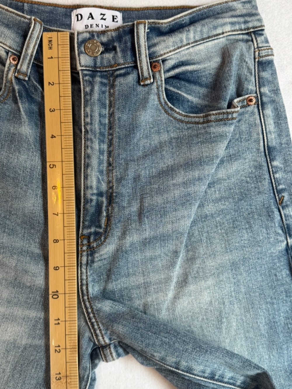 Daze Denim "Far Out" High Rise Wide Leg Jeans Sz 27 - Picture 7 of 12